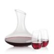 Innisfil Carafe & Boston Stemless Wine | https://www.bestnamebadges.com