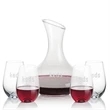Innisfil Carafe & Boston Stemless Wine | https://www.bestnamebadges.com