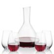 Terrassa Carafe & Boston Stemless Wine | https://www.bestnamebadges.com
