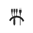 Three In One Nylon Braided Fast Charge Data Cable | https://www.bestnamebadges.com