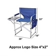 Collapsible Folding Camping Chair | https://www.bestnamebadges.com