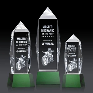 Bloomington on Base 3D - Green | https://www.bestnamebadges.com