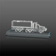 Crystal 18 Wheeler on Base 3D - Clear | https://www.bestnamebadges.com