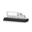 Crystal 18 Wheeler on Base - Black | https://www.bestnamebadges.com