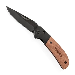 Fawn Pocket Knife - Black | https://www.bestnamebadges.com