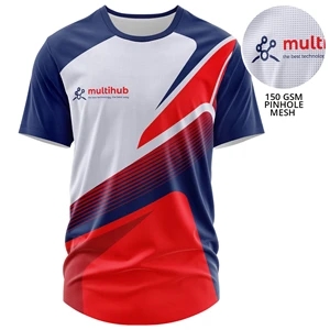 Unisex 150 GSM Pinhole Mesh Sublimation Short Sleeve T-Shirt | https://www.bestnamebadges.com