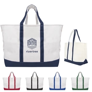 The Madelyn Cotton Canvas Tote Bag | https://www.bestnamebadges.com