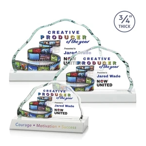 Highbridge VividPrint™ Award - White | https://www.bestnamebadges.com