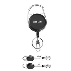 Retractable Carabiner Tape Measure Badge Reel