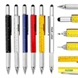 6 in 1 Creative Metal Multi Tools Pen | https://www.bestnamebadges.com