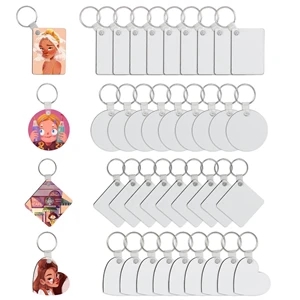 Various Shape Sublimation MDF Keychains