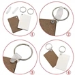 Various Shape Sublimation MDF Keychains | https://www.bestnamebadges.com