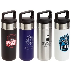 Dante 20 oz Vacuum Insulated Bottle with Carabiner Lid | https://www.bestnamebadges.com
