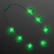 LED Shamrock Big Bulbs String Lights Necklace | https://www.bestnamebadges.com