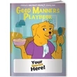 Coloring Book - Good Manners Playbook | https://www.bestnamebadges.com