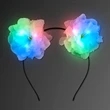 Flower Ears Color Change LED Headband | https://www.bestnamebadges.com