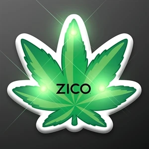 Cannabis Leaf Light Up Pins