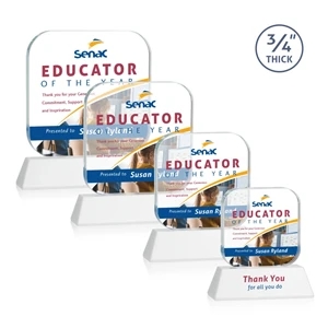 App VividPrint™ Award on Newhaven - White | https://www.bestnamebadges.com