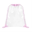 Large Clear Stadium Drawstring Backpack | https://www.bestnamebadges.com