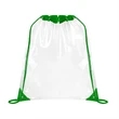 Large Clear Stadium Drawstring Backpack | https://www.bestnamebadges.com
