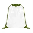 Large Clear Stadium Drawstring Backpack | https://www.bestnamebadges.com