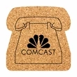 Phone Shaped Cork Coaster | https://www.bestnamebadges.com