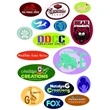 5" x 3" Oval Vinyl Full Color Stickers | https://www.bestnamebadges.com