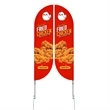 Super Flag 10' Double Sided w/ Spike Base | https://www.bestnamebadges.com