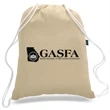 Eco-Friendly Drawstring Organic Sports Backpack | https://www.bestnamebadges.com