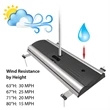 33.5" H20 Outdoor Retractable Banner Kit | https://www.bestnamebadges.com