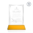 Messina Award on Newhaven Base - Amber | https://www.bestnamebadges.com