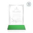 Messina Award on Newhaven Base - Green | https://www.bestnamebadges.com