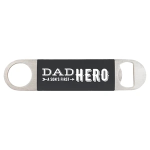 Black Silicone & Stainless Steel Bottle Opener