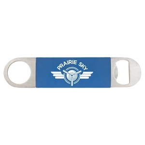 Blue Silicone & Stainless Steel Bottle Opener