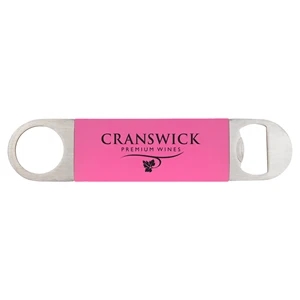 Pink Silicone & Stainless Steel Bottle Opener