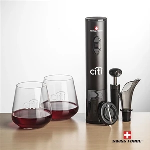 Swiss Force® Opener Set & Breckland Stemless Wine | https://www.bestnamebadges.com