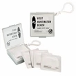 Individual Wet Wipes in Square Plastic Container & Carabiner | https://www.bestnamebadges.com