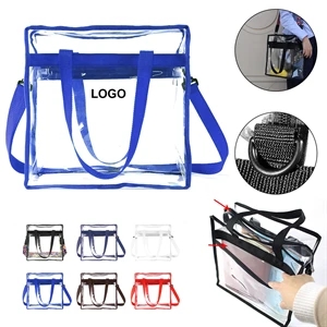 Transparent Zippered Tote Bag