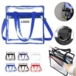 Transparent Zippered Tote Bag | https://www.bestnamebadges.com