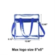 Transparent Zippered Tote Bag | https://www.bestnamebadges.com