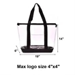 Reusable Clear Tote Bag | https://www.bestnamebadges.com
