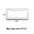 Stainless Steel License Plate Frame 2 Holes Metal Cover | https://www.bestnamebadges.com