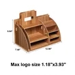 Wooden Multifunctional Desktop Organizer | https://www.bestnamebadges.com