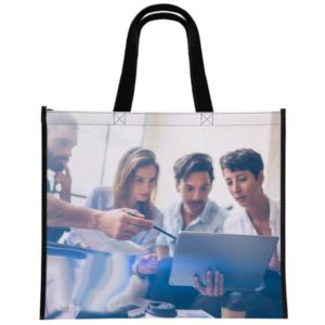 18" x 15" Laminated Full-Color Tote Bag