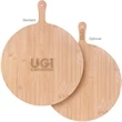 15-Inch Round Bamboo Pizza Cutting Board | https://www.bestnamebadges.com