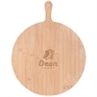 15-Inch Round Bamboo Pizza Cutting Board | https://www.bestnamebadges.com