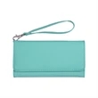 Teal Leatherette Wallet with Strap | https://www.bestnamebadges.com