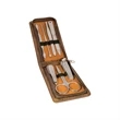Rustic/Gold Leatherette Manicure Set | https://www.bestnamebadges.com