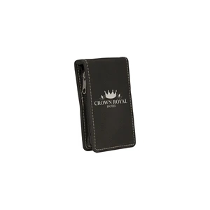 Black/Silver Leatherette Manicure Set