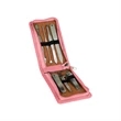 Pink Leatherette Manicure Set | https://www.bestnamebadges.com